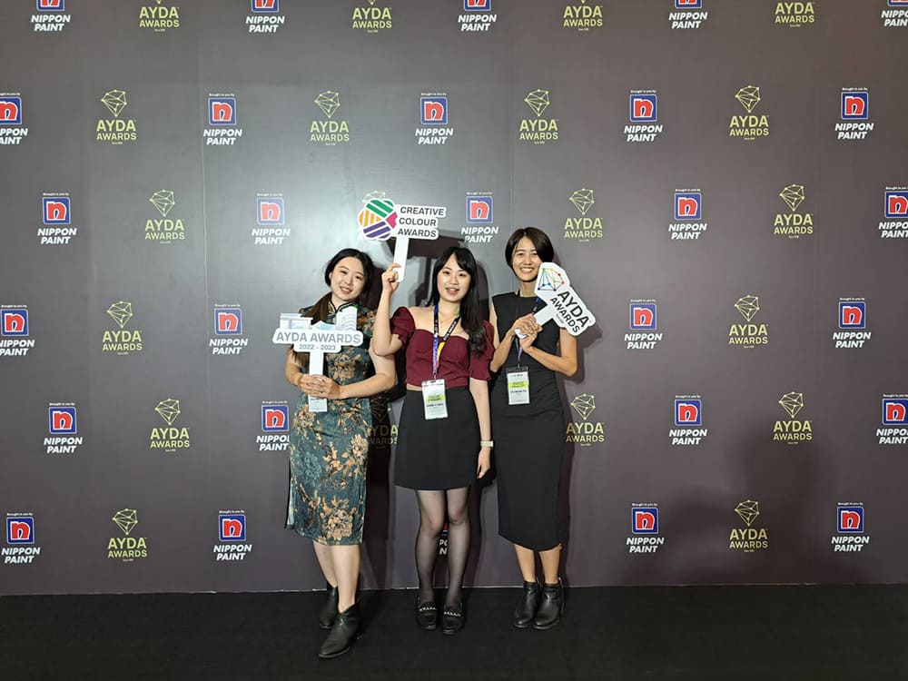 代表台灣前往越南參賽的三位同學精采的設計提案讓所有評審們為之驚艷。